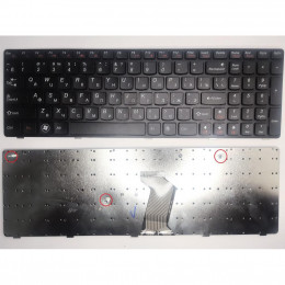 Клавиатура ноутбука Lenovo IdeaPad B570/B580/B590/V570/Z570 черная с черной рамкой RU (25-012632/25- фото 1