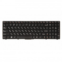 Клавиатура ноутбука PowerPlant Lenovo B570, B590, V570 черный, черный фрейм (KB311538) фото 1