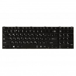 Клавиатура ноутбука PowerPlant TOSHIBA Satellite C850, C870 черный, черный фрейм (KB310272) фото 1