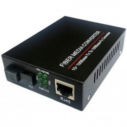 Медиаконвертер 10/100Base-TX to 100Base-F 1310нм, SM, SC/PC, 20 км FoxGate (EC-B-0,1-1SM-1310nm-20-L фото 1
