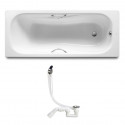 ROCA Комплект: PRINCESS ванна 170*75см прямокутна, з ручками + VIEGA SIMPLEX сифон для ванни (A22
