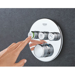 GROHE SMARTCONTROL термостат для душа/ванны с 3 кнопками, накладная панель (29121000) фото 2