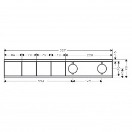HANSGROHE RAINSELECT термостат на три клавиши, СМ, белый матовый (15381700) фото 2