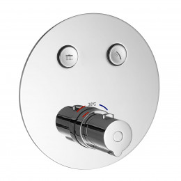 IMPRESE CENTRUM смеситель для душа, термостат, скрытый монтаж, с кнопками, 2 режима (VRB-15410Z) фото 1