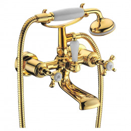 IMPRESE CUTHNA zlato смеситель для ванны двухвентильный, золото (10280 zlato-n) фото 1