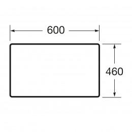 ROCA VICTORIA BASIC MODULAR столешница 59см, цвет белый (A857502806) фото 2
