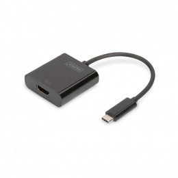 Переходник USB-C to HDMI UHD 4K, M/F, 0.15 m Digitus (DA-70852) фото 1