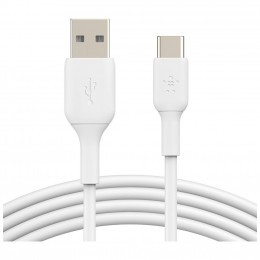 Дата кабель USB 2.0 AM to Type-C 1.0m PVC white Belkin (CAB001BT1MWH) фото 1