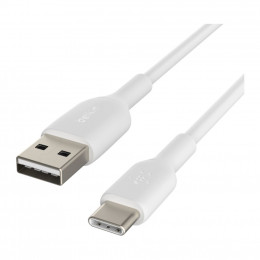 Дата кабель USB 2.0 AM to Type-C 1.0m PVC white Belkin (CAB001BT1MWH) фото 2