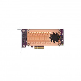 Плата расширения 4x SSD PCIe NVMe M.2 2280 PCIe Gen3 x8 QNap (QM2-4P-384) фото 1