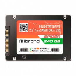 Накопитель SSD 2.5 240GB Mibrand (MI2.5SSD/SP240GB) фото 1