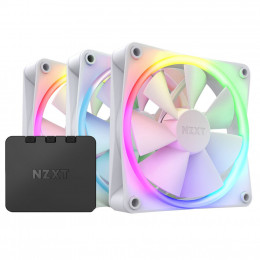 Кулер для корпусу NZXT F120RGB Triple (White) (RF-R12TF-W1) фото 1