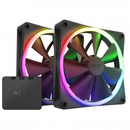 Кулер для корпусу NZXT F140RGB Twin (Black) (RF-R14DF-B1) фото 1