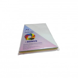 Бумага Romus A4 160 г/м2 125sh, 5colors, Mix Pastel (R50881) фото 1