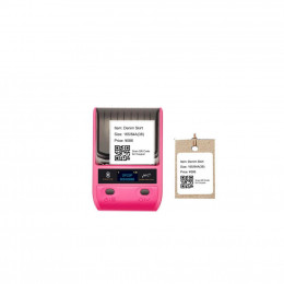 Принтер этикеток UKRMARK AT 10EW USB, Bluetooth, NFC, pink (UMDP23PK) фото 2
