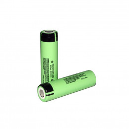 Акумулятор 18650 Li-Ion NCR18650B TipTop Protected, 3400mAh, 6.8A, 4.2/3.6/2.5V, green Panasonic (N фото 1