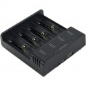 Зарядний пристрій для акумуляторів EnerGenie input:TYPE-C/Micro-USB, AAA/AA/...14650/18650, power