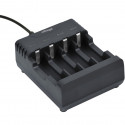 Зарядное устройство для аккумуляторов EnerGenie inputMicro-USB(5В/2А), Ni-MH/Ni-CD, AA/AAA (BC-USB-0