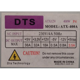 Блок питания DTS ATX-400A 400W фото 1