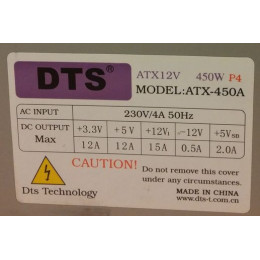 Блок питания DTS ATX-450A 450W фото 1