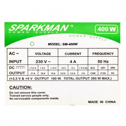Блок живлення Sparkman 400W (SM-400W) фото 1