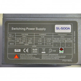 Блок питания SWITCHING POWER SUPPLY SL-500A 500W фото 1