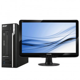 Комплект Компьютер Acer Veriton X2632G SFF (i3-4130/8/500) + Монитор 19&quot; Philips 192E2SB2 - Class A фото 1