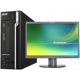 Комплект Компьютер Acer Veriton X2632G SFF (i5-4570/8/256SSD) + Монитор 22&quot; Lenovo LT2252pwA black фото 1
