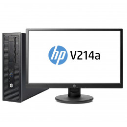 Комплект Компьютер HP ProDesk 600 G1 SFF (i5-4570/8/240SSD) + Монитор 20.7&quot; HP V214a фото 1