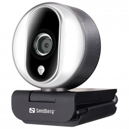 Вебкамера Sandberg Streamer Webcam Pro Full HD Autofocus Ring Light Black (134-12) фото 2