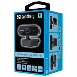 Вебкамера Sandberg Webcam Flex 1080P HD Black (133-97) фото 2