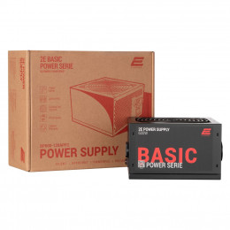 Блок питания 2E BASIC POWER (600W), 80, 120mm, 1xMB 24pin(20+4), 1xCPU 8pin(4+4), 3xMolex, 4xSATA, 2 фото 1