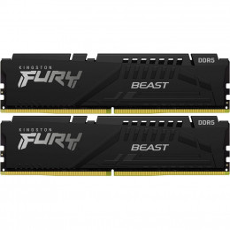 Модуль памяти для компьютера DDR5 64GB (2x32GB) 5600 MHz FURY Beast Black Kingston Fury (ex.HyperX) фото 1