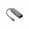Перехідник Type-C Cablexpert до Gigabit Ethernet, 3 Ports USB 3.1 Gen1 (5 Gbps) (A-CMU3-LAN-01)