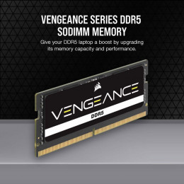 Модуль для ноутбука SoDIMM DDR5 16GB 4800 MHz Vengeance Corsair (CMSX16GX5M1A4800C40) фото 2