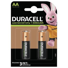 Аккумулятор Duracell AA HR6 1300mAh * 2 (5000394039186 / 81367175) фото 1