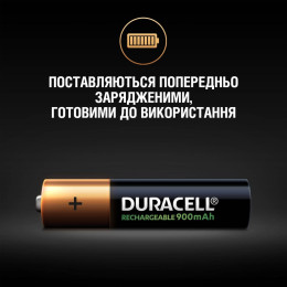 Акумулятор Duracell AAA HR03 900mAh*4 (5005015) фото 2