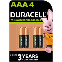 Аккумулятор Duracell AAA HR03 750mAh * 4 (5007331) фото 1