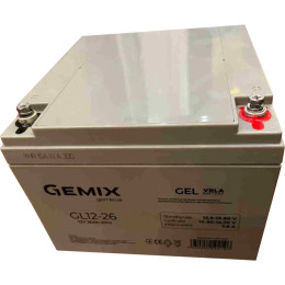 Батарея к ИБП Gemix GL 12V 26Ah (GL12-26 gel) фото 1