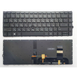Клавіатура ноутбука HP EliteBook 745 G7/G8, 840 G7/G8 чорна з підсв ТП UA (A46214) фото 1