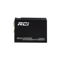 Медіаконвертер RCI 1G, SFP slot, RJ45, standard size metal case (RCI300S-GL)
