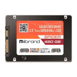 Накопичувач SSD 2.5\ 480GB Mibrand (MI2.5SSD/SP480GBST) фото 1