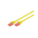 Патч-корд 0.5м, CAT 6 UTP, AWG 26/7, Cu, LSZH, Yellow Digitus (DK-1617-005/Y)