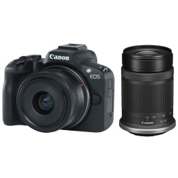 Цифровой фотоаппарат Canon EOS R50 RF-S 18-45 IS STM + RF-S 55-210 IS STM Black (5811C034) фото 1