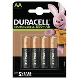 Аккумулятор Duracell AA HR6 2500mAh * 4 (5000394057203 / 5007308) фото 1