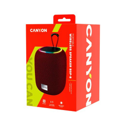Акустическая система Canyon BSP-8 Bluetooth V5.2 Red (CNE-CBTSP8R) фото 2