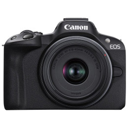 Цифровой фотоаппарат Canon EOS R50 + RF-S 18-45 IS STM Black (5811C033) фото 1