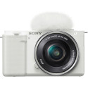 Цифрова камера Sony Alpha ZV-E10 kit 16-50mm White (ZVE10LW.CEC)