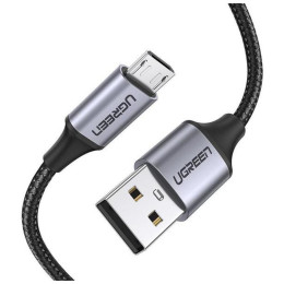 Дата кабель USB 2.0 AM to Micro 5P 1.5m US290 Black Ugreen (US290/60147) фото 1