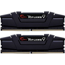 Модуль памяти для компьютера DDR4 64GB (2x32GB) 4400 MHz RipjawsV Black G.Skill (F4-4400C19D-64GVK) фото 1